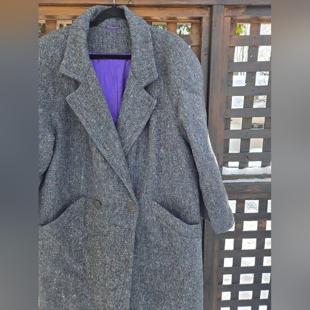 Vintage Irish Wool Overcoat - Picture 3 of 15